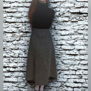 H&M Charcoal A-Line Skirt